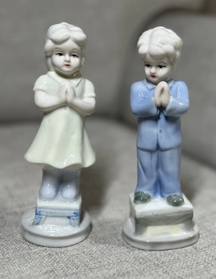 K’s Collection Praying Boy And Girl Figurines Grandmacore