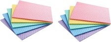 Reusable Cleaning Cellulose Sponge Cloths Absorbent Wipes Clean Kitchen Car Dish