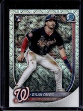 2025 Bowman Chrome Mega Box Dylan Crews RC Refractor Rookie #3 Nationals