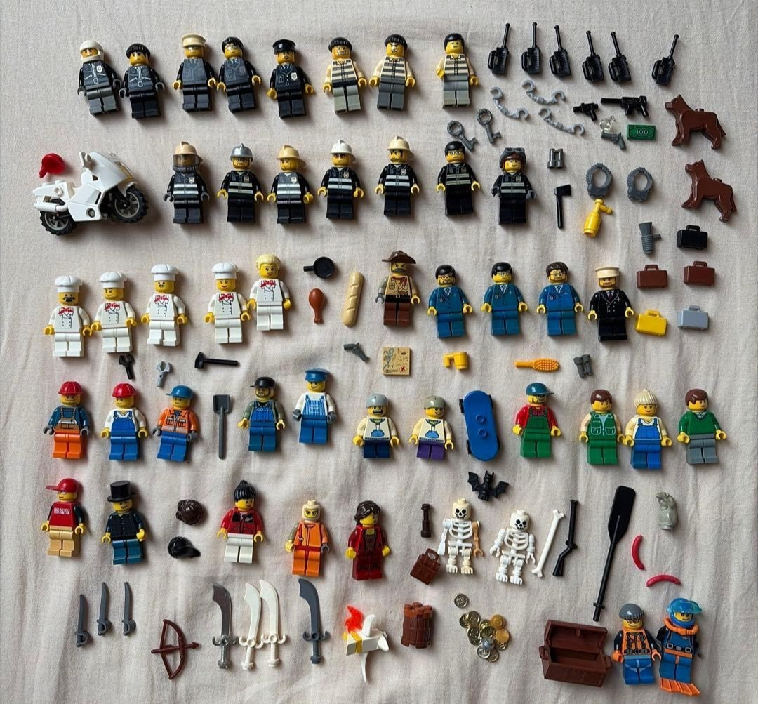 LEGO Minifigure Bike Parts Lot Set Bulk Sale