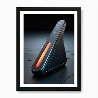 3d Computer Pointer With An Ergonom Framed Wall Art Poster Canvas Print Picture