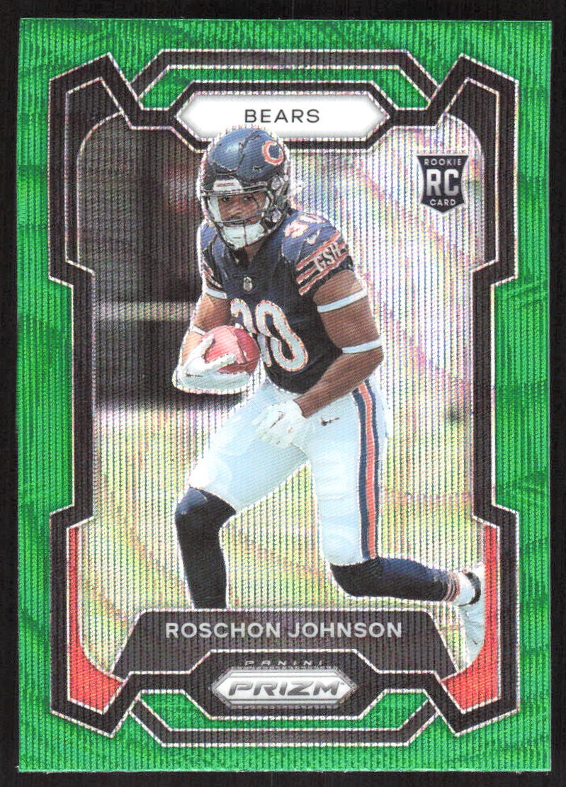 4494G 2023 Panini Prizm #314 Roschon Johnson Green Wave