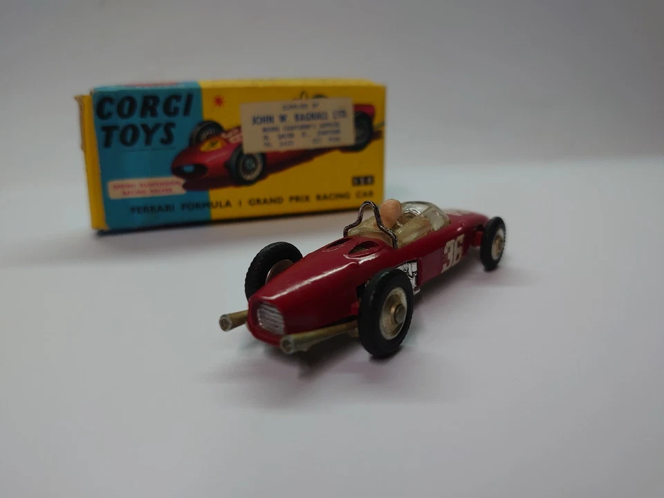 CORGI TOYS VINTAGE 1/43 FERRARI FORMULA 1 NR.54 1960 - OTTIME CONDIZIONI!!!! - Immagine 3 di 4