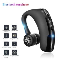 Bluetooth 5.0 Earpiece Wireless Headset Noise Cancelling Driving Trucker Earbuds