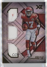 2019 Panini XR Rookie Triple Threats Materials 96/99 Mecole Hardman Jr 4f5