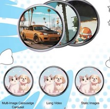 New Electronic Display Badge Digital Show 1.7 inch Touch Screen Pictures Videos
