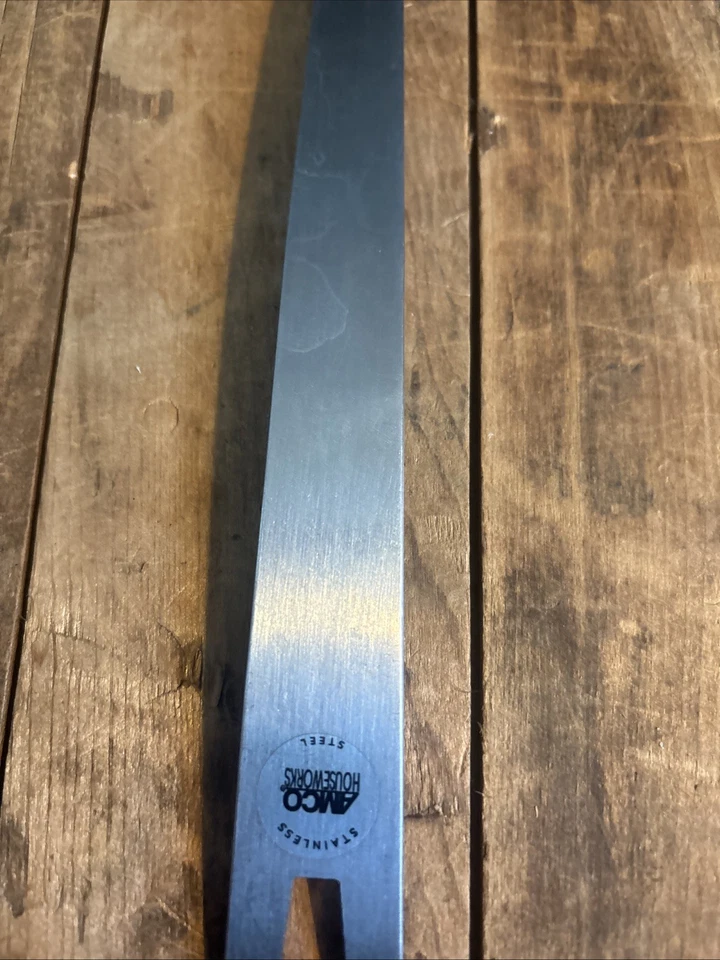 Espátula de acero inoxidable ranurada de nailon a prueba de óxido Amco #8641 Foto 3 de 4