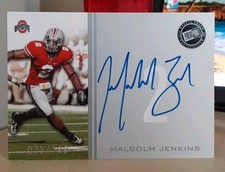 09 MALCOLM JENKINS PRESS ROOKIE AUTO /199 OHIO STATE BUCKEYES NEW ORLEANS SAINTS