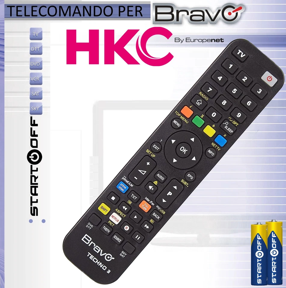 TELECOMANDO HKC UNIVERSALE CLICCA SUL TUO MODELLO LO RICEVERAI GIA PRONTO - Immagine 3 di 4