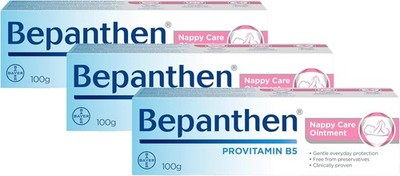 Bepanthen Ointment 100g Skin Healing Cream For Sensitive Irritated Skin-3 Pack