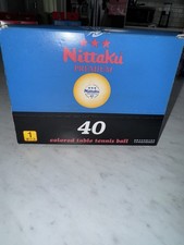 Nittaku Table Tennis Balls 12 Pieces 40MM Premium Colored ITTF approved Japan