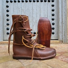 Medieval Boots - Handmade Viking Boots for Men and Women, Renaissance Party, LAR