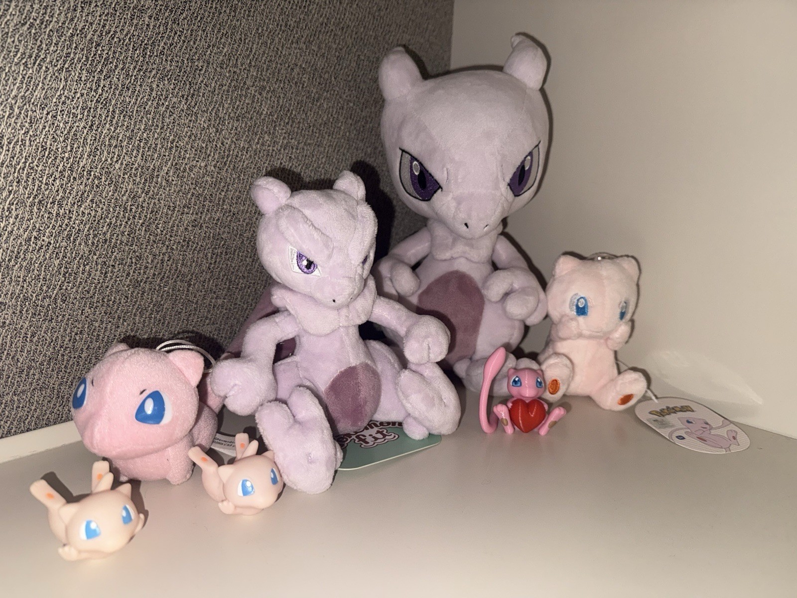 Mew/Mewtwo Exclusive Plushies + Toy Lot Pokemon Center Original New with Tags