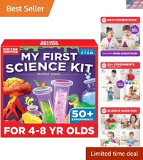 Fun and Safe Science Kit with 50+ Experiments for Kids 4+ | Christmas Gift Idea