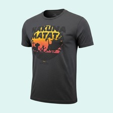 Disney The Lion King Hakuna Matata Simba Timon Pumbaa Men's Gray T-Shirt Large