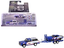 1986 Chevrolet K5 Blazer Blue White 1969 1/64 Diecast Model - Greenlight