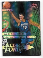 WALLY SZCZERBIAK ROOKIE 1999-00 FLEER FORCE ATTACK FORCE FORCEFIELD 7 TWOLVES