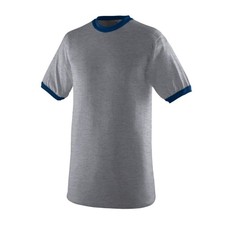 Mens Ringer T-Shirt – Soft Jersey Knit Tee with Contrast Collar, Cuffs, and...