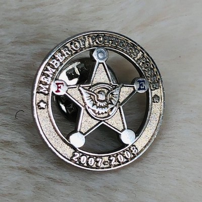 2007 Fraternal Order of Eagles FOE Potters Posse Mini Sheriff Badge Member Pin