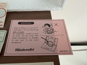 Nintendo Game & Watch Panorama Mario&rsquo;s Bombs Away TB-94 Boxed Complete 1983