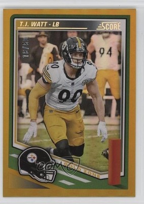 2025 Score Gold Zone /50 TJ Watt #111 1m6p