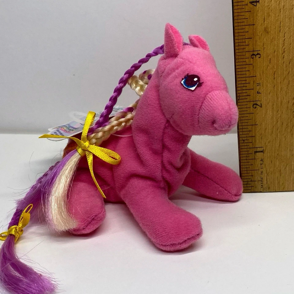 "Bolsa de frijoles Sundance My Little Pony de colección 4"" Hasbro 1998 rosa MLP" Foto 2 de 4
