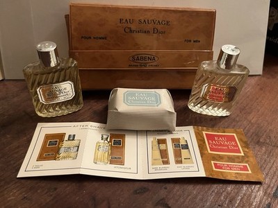 Christian Dior Travel Set Eau Sauvage pour homme Men Unused FULL In Vinyl Case
