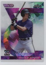 2024 Leaf Vivid White Crystals /6 Charlie Condon #81 13u1