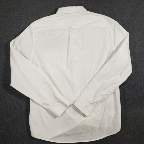 Goodfellow & Co Oxford Cloth Button-Down Shirt Mens Large White Every Wear Slim - Picture 3 of 8