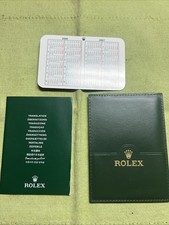 Vintage Rolex wallet /paper holder; translation Booklet ;2006-2007 calendar Set