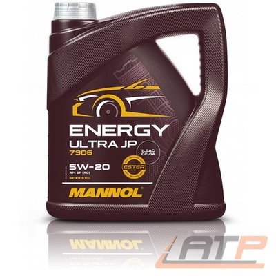 MANNOL 4 L ENERGY ULTRA JP 5W-20 MOTORÖL FÜR FORD WSS-M2C948-A/B ILSAC GF-6A  