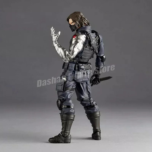 Revoltech Winter Soldier Action Figure Amazing Yamaguchi Captain America - Picture 2 of 28