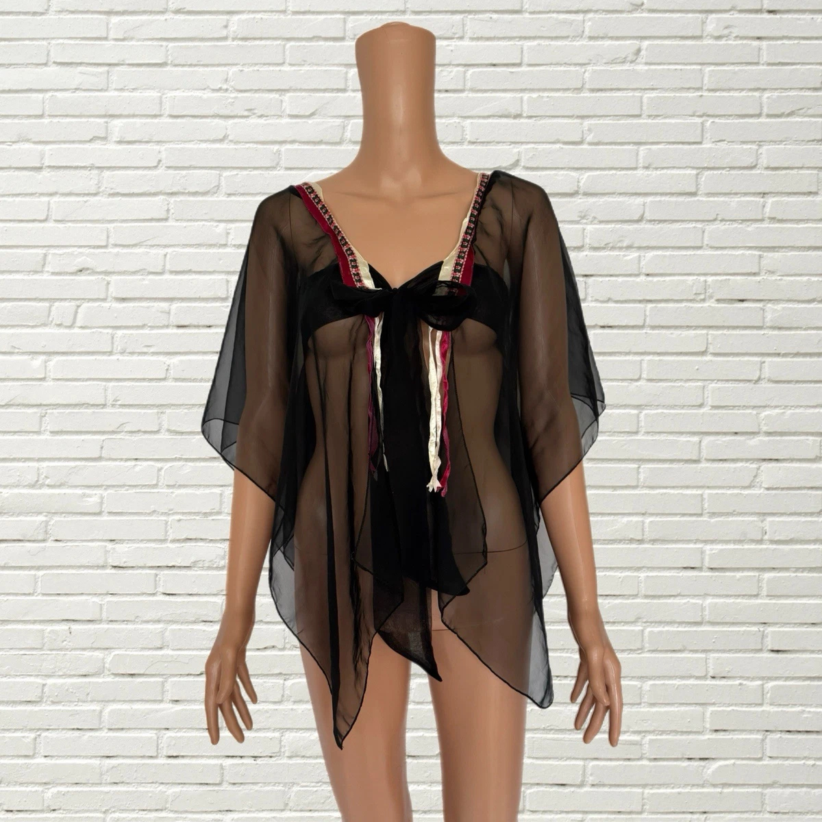 Mesh Black Vintage Tops for Women for sale | eBay
