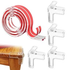 Baby Proof Edge Corner Protectors, Clear Silicone Furniture Guards with