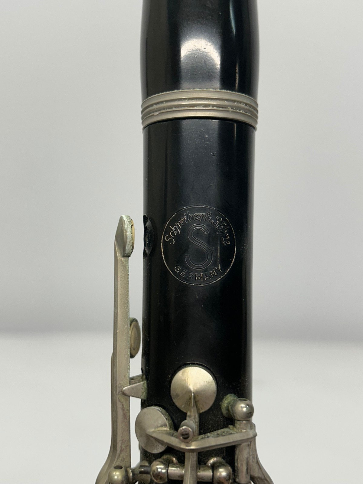 Vtg Schreiber & Sohne Germany Bb Clarinet Instrument & Hard Case As Is