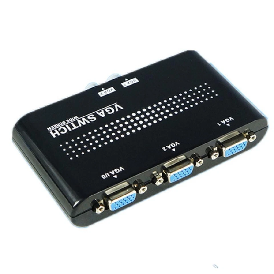 2 Port VGA SVGA Monitor Sharing Switch Box 2 In 1 Out For PC TV LCD LED Monitors - Image 4 of 4