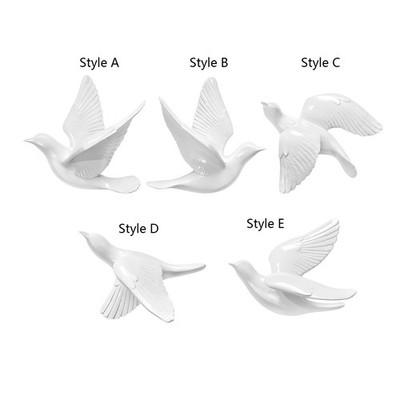 Sparrow Wandskulptur 3D Schwalben Wanddekoration für Balkonhof