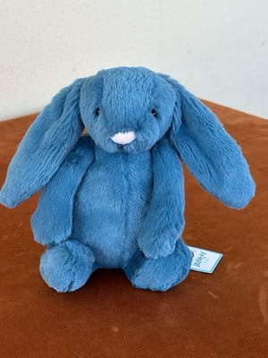 NEW Jellycat Small Bashful Mineral Bunny NWT Blue Retired Rare Rabbit Plush cm20