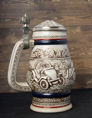 1979 Avon Beer Stein 1910 Stanley Steamer 1911 Ford Model T 1927 Bugatti