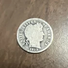 1913 Barber Liberty Head Dime 90% silver Actual coin Worth To Fill A Spot