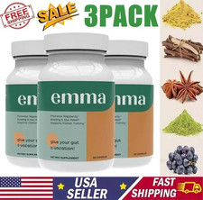 3 Pack Emma Gut Health Supplement 180 Capsules for Bloating Relief  Leaky Gut