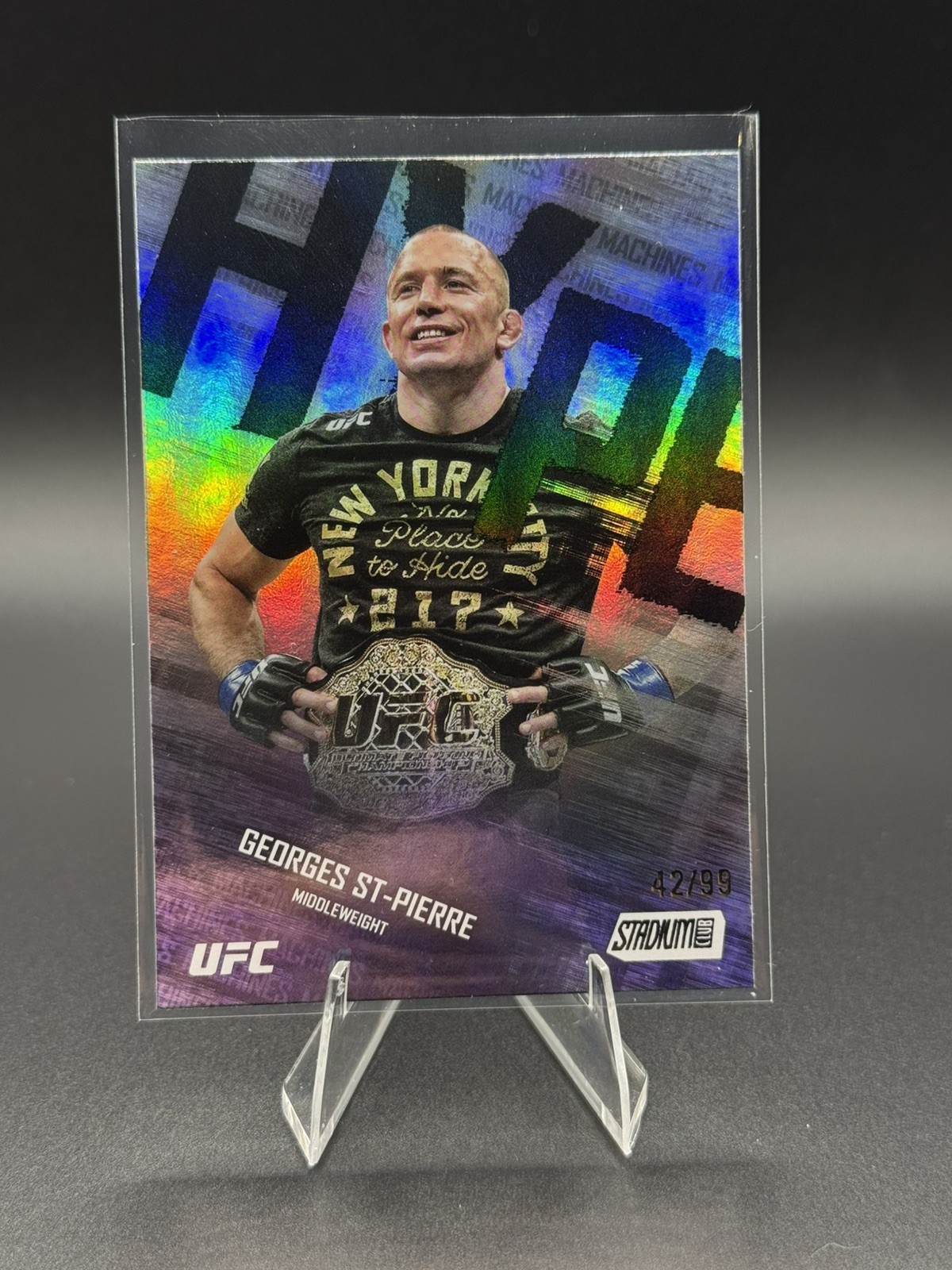 2025 Topps Stadium Club UFC #HM12 Georges St-Pierre Hype Machines /99