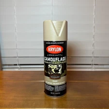 2 New Cans Krylon Khaki Camouflage Non Reflective Ultra Flat Spray Paint