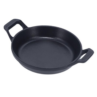Victoria Mini Round Cast Iron Casserole Dish, Preseasoned Baking Dish for Appeti