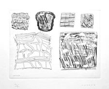 Pietro CONSAGRA "Turicchi" , 1976 acquaforte originale firmata