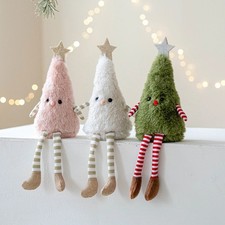 Plush Christmas Decoration - Cute Tree Dolls for Holiday Home Decor - Set of 3