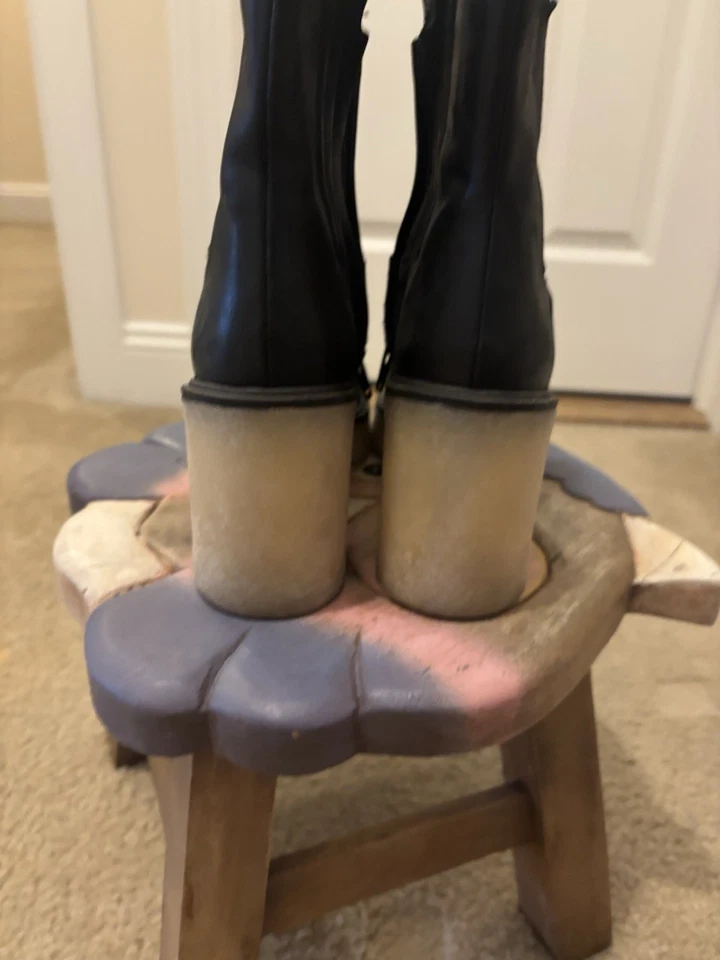 Botas Free People James para mujer talla 39,5/9,5 suela de cuero negro Foto 2 de 4