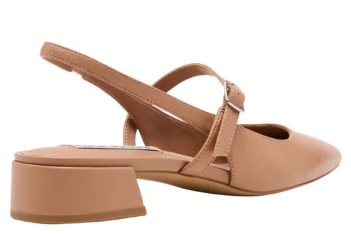 New Steve Madden Christyy Ladies Slingback Sandals Size 10 Tan Leather NIB - Picture 3 of 7
