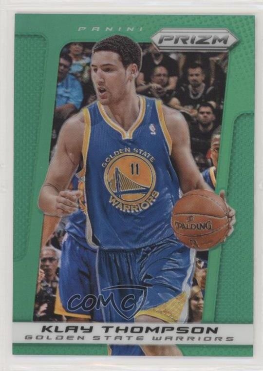 2013-14 Panini Prizm Retail Green Prizm Klay Thompson #197 2h4