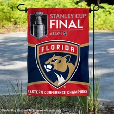 Florida Panthers Stanley Cup 2024 Final Double Sided Garden Flag